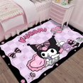 thumbnail image 2 of Sanrio Kuromi-alfombra periférica para el hogar, manta de cabecera completa para dormitorio, sala de estar, alfombrilla resistente a las manchas para tomar fotos, 2 of 4