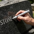 thumbnail image 6 of Tombstone Marker Pen Quick Dry, Oil Based Paint Pens for Tombstone Repair, Waterproof Paint Pens for Stone Tombstone Repair (Silver), 6 of 6