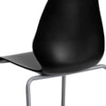 thumbnail image 6 of Stack Chair, Plastic, Black, 17.25" H RUT-288-BK-GG, 6 of 8