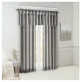 thumbnail image 4 of Lightweight Faux Silk Valance With Beads Charcoal 50x26", 4 of 8