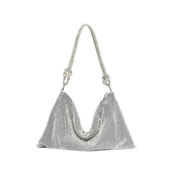 Jinsinto Women's Evening Bag Sparkly Rhinestone Purse Bling Chain Clutch Purse