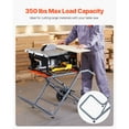 thumbnail image 4 of KFFKFF Mobile Table Saw Stand, Supports up to 350 lbs, Collapsible Table Saw Station with 8-Inch Rubber Tires, Robust Build, Convenient Storage, Compatible with Various Table Saw Brands, 4 of 9
