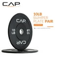 thumbnail image 2 of Juego de paragolpes olímpicos CAP Barbell Budget, 10 libras, par negro, 2 of 6