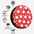 thumbnail image 6 of Kdxio Maple Leaves for Tire Cover Wheel Protectors Tyre Covers Weatherproof Wheel Covers Universal Fit for Trailer Rv SUV Truck Camper Travel Trailers 14 inch, 6 of 8