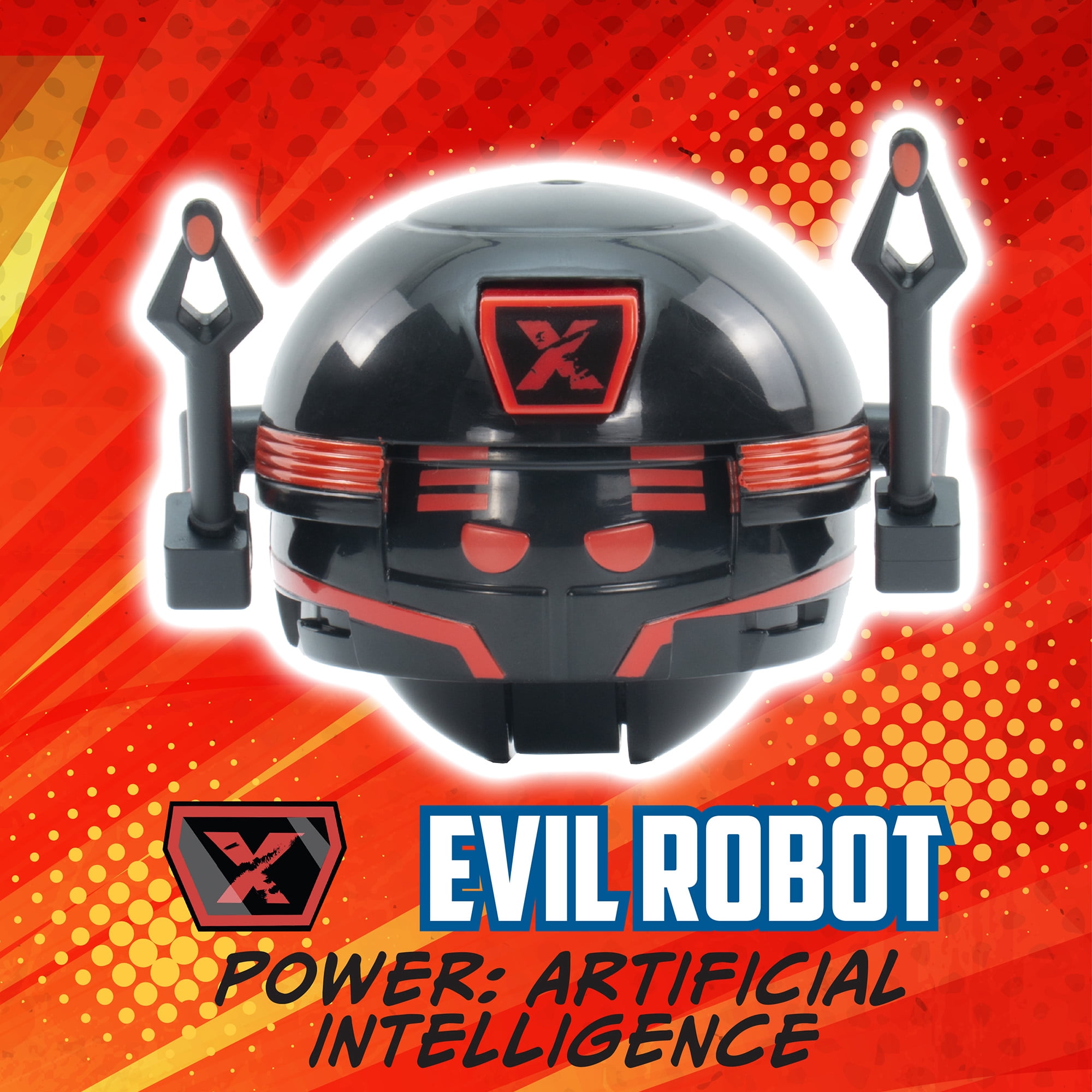 Battle Ballz: Duel Pack - Ice Berg & Evil Robot - 2 Warriors & Joysticks, Head-To-Head, Weapon Wielding Toy Characters, Rolling Ball Figures, Kids 5+