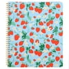 Ban.Do Large Spiral Notebook, 11x9, Pockets, 160 College Ruled Pages, Strawberry