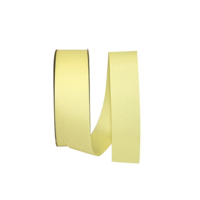 Reliant Ribbon 5200-617-09K 1.5 in. 50 Yards Grosgrain Texture Ribbon, Baby Maize