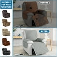 thumbnail image 6 of Wehilion 100% Waterproof Recliner Sofa Cover, Non Slip Recliner Covers for Recliner Chair with Pocket, Washable Reclining Chair Cover Furniture Protector for Kids, Pets Dog Cat (Light Gray), 6 of 7