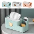 thumbnail image 1 of Iumwxz Drawer Organizers and Storage Paper Box Living Room Tissue Box Plastic Desktop Storage Box Coffee Table Remote Control Multifunctional Storage Office Supplies Pink Plastic Holiday Travel, 1 of 7
