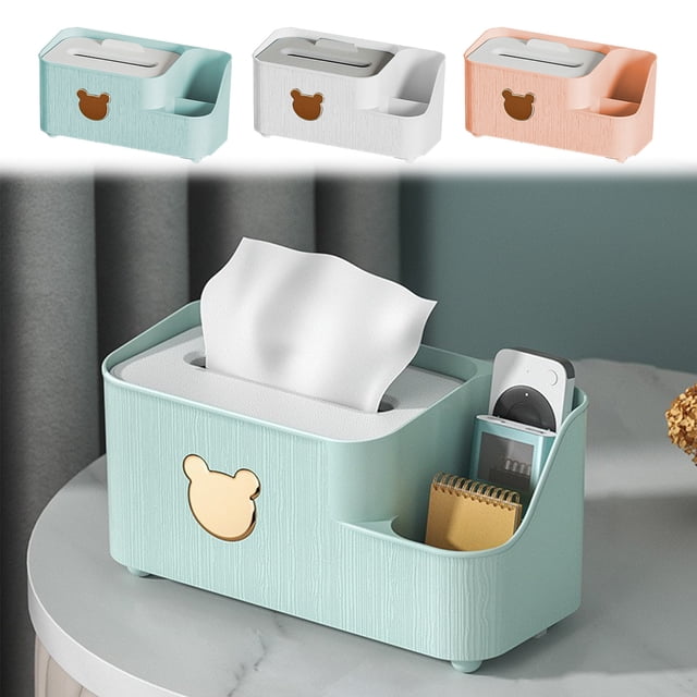 Iumwxz Drawer Organizers and Storage Paper Box Living Room Tissue Box Plastic Desktop Storage Box Coffee Table Remote Control Multifunctional Storage Office Supplies Pink Plastic Holiday Travel