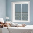 thumbnail image 4 of Boho Blue Flower Window Privacy Film, Abstract Bohemia Pesley Floral Static Cling UV Sun Blocking Tint Film Heat Control Windows Films for Bedroom Bathroom, Window Stickers 17.7"x39.3", 4 of 8