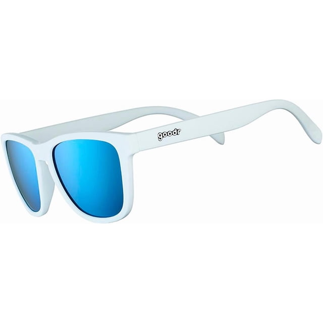 Tigebraver Polarized Sunglasses For Men & Women, Medium OG Frame With Blue Mirrored Reflective Lens, UV400 Protection, No Slip & No Bounce