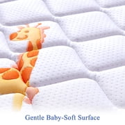 Breathable Baby Crib & Toddler Mattress, Firm and Soft Support, Skin-Friendly & Hypoallergenic Fabric, Fits Standard Cribs & Toddler Beds - 52x27.6x5 inch