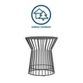 thumbnail image 1 of Novogratz Poolside Gossip Collection, Roberta Outdoor/indoor Side Table, Charcoal, 1 of 5