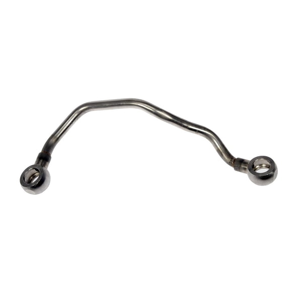 KarParts360 For Toyota Avalon 2005-2019 Engine Oil Cooler Line | Steel | Metallic Gray | Banjo Fitting End 1 and 2 | 16.5MM Inside Diameter | Replacement For 1577131010