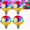 4 Set, variant on Colorful Rotating Magic Ball Light, Plug-in Rotating Disco Ball Light, Strobe Stage Light, suitable for home, room, dance, birthday, karaoke, performance, club.