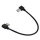 thumbnail image 5 of Cable USB a USB de 25 cm, cable USB 3.0 con codo de 90° macho a cable macho con curvatura a la derecha para transferencia de datos, 5 of 5