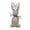 G, variant on Large Fabric Easter Bunny with String, 9.5-inch Hanging Rabbit Doll for Front Door, Party Decor, Spring Wreath & Gift Tag B