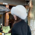 thumbnail image 2 of Womens Winter Faux Fur Bucket Hat, Fur Hat For Women & Warm Faux Mink Plush Design, Fluffy Fisherman Fuzzy Bucket Hat for Cold Weather Protection, 2 of 12
