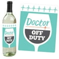 thumbnail image 5 of Big Dot of Happiness Medical School Grad - Doctor Graduation Party Decorations for Women and Men - Wine Bottle Label Stickers - Set of 4, 5 of 8
