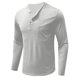 thumbnail image 5 of pstuiky Camisas suaves de manga larga para hombre, Camisa transpirable de manga larga y cuello redondo de color sólido para hombre tops de invierno para hombre l, 5 of 5