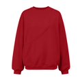 thumbnail image 4 of Duoif Chandails d'Automne pour Femmes, Haut de Mode pour Femmes - Chandail Décontracté à Col Rond avec Poche Chandail pour Femmes Rouge TTG, 4 of 7
