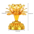 thumbnail image 3 of Luz de loto de Buda, lámpara budista de loto de alta eficiencia más fácil de limpiar, duradera para decoración de hogar y oficina, artesanía ANGGREK Además, 3 of 7