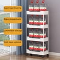 thumbnail image 2 of Estante de almacenamiento de cocina, carrito de piso a techo, estante de almacenamiento con grietas, sala de estar de varias capas, baño, manualidades de decoración de baño, 2 of 5