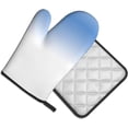 thumbnail image 2 of cixuoa Textured Blue Print Kitchen 7.2"X11" Oven Mitts and Pot Holders Sets, Safe for Baking,Cooking, BBQ, 2 of 6