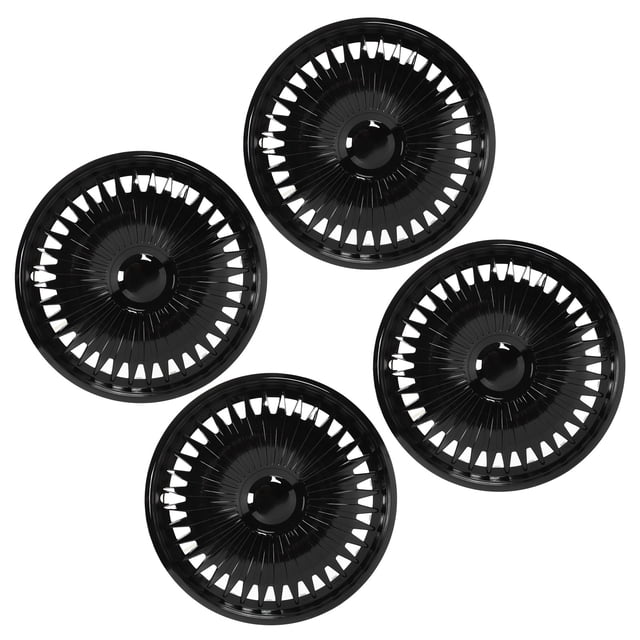 Moyeu de Roue, Installation Facile Anti-Rayures 4 Pcs Couvre-Roue Universel Noir pour Clio