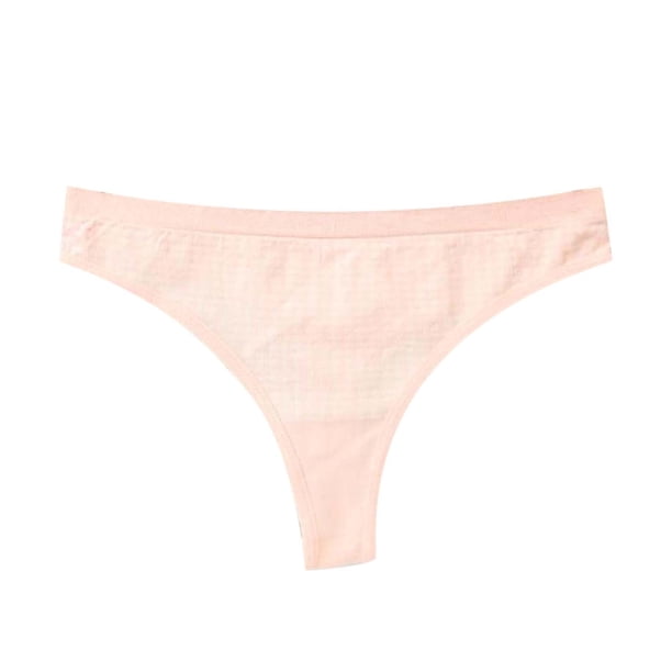 Gibobby Ropa interior bikini elástica para mujer Tanga cómoda sin costuras para yoga y fitness para mujer(Rosa,Talla única)