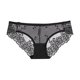 thumbnail image 1 of Gibobby Braguita cintura alta Bragas sexy bordadas para mujer Bragas malla encaje Calzoncillos cintura （Negro， L), 1 of 3