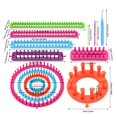 thumbnail image 5 of 1 or 2 Set Multifunctional Knitting Loomed Set Round Rectangular Knitting Frame For Hat Scarves DIY Projects, 5 of 16
