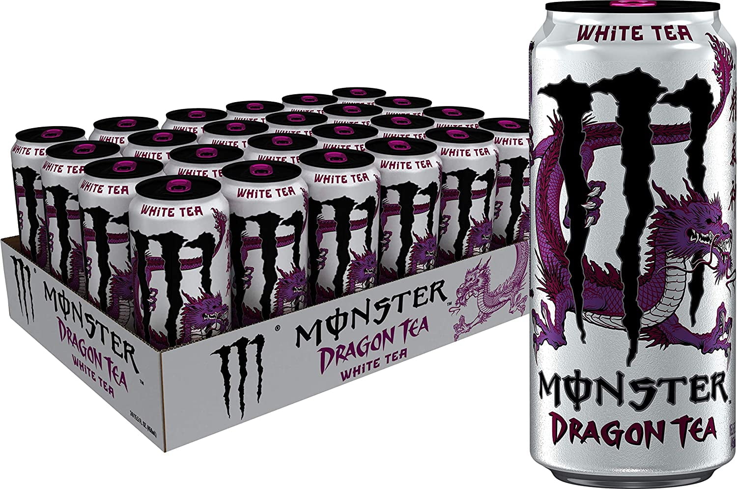 Monster Energy Dragon Tea White Tea Dragonfruit 15 5 Oz Pack Of 24 Walmart Com Walmart Com