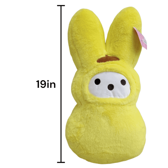 Peeps x Hello Kitty Yellow Bunny Shaped Plush Pompompurin From Hello Kitty 19 inches