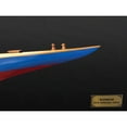thumbnail image 4 of Old Modern Handicrafts Rainbow Half-Hull Scaled Model Boat Yacht Handmade, 4 of 4
