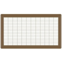10in x 24in Imperial Brown Heavy Gauge Steel Floor Grille - Heating and Cooling Air Vent