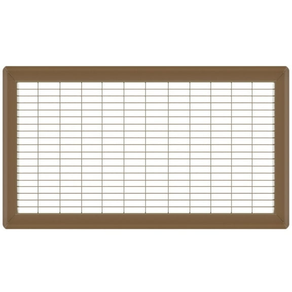10in x 24in Imperial Brown Heavy Gauge Steel Floor Grille - Heating and Cooling Air Vent