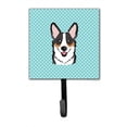 thumbnail image 1 of Carolines Treasures BB1193SH4 Checkerboard Blue Corgi Leash & Key Holder, 1 of 1
