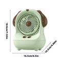 thumbnail image 3 of Personal Misting Fan, 7.32*6.5 Inch Poratable Desktop Chiller Office Usb Humidification Spray Large Wind Electric Fan, Battery Operated Mist Fan, for Travel, Beach, Outdoors, 3 of 7