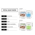 thumbnail image 4 of Disposable Petal Soap Paper, Portable Petal Soap Paper, Travel Hand Soap Paper Suitable for Mothers and Babies, 4 of 6