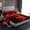 Red, variant on Manfei Black Game Console Twin Sheet Set,Gamer,Red Orange Flame,3-Piece Breathable