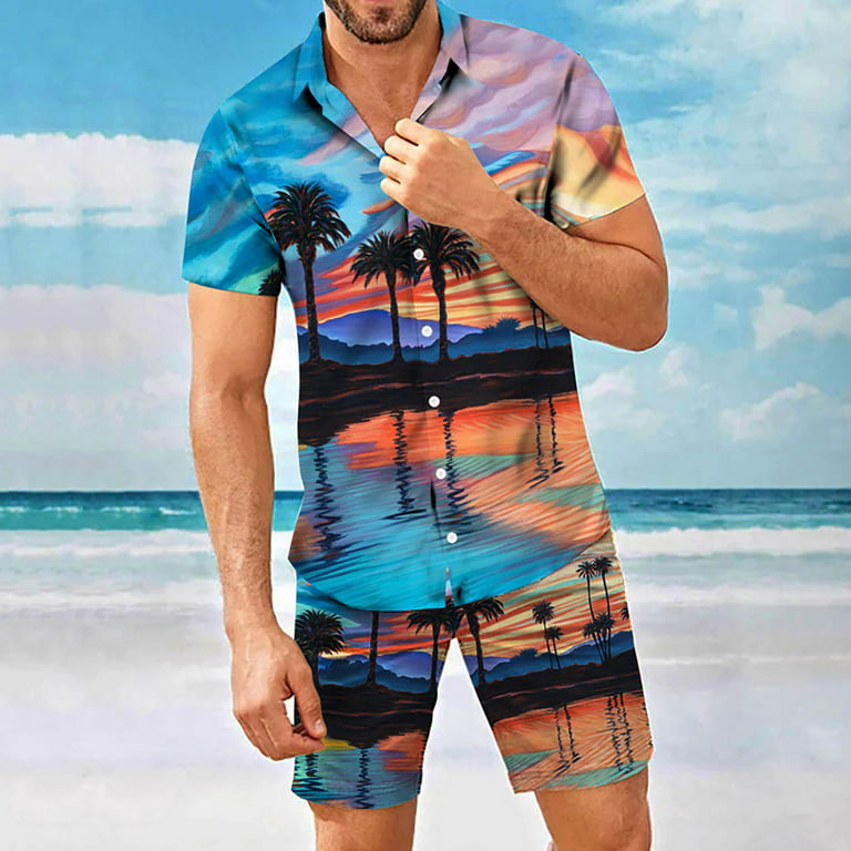 Exotic Beach Trendy Pattern Men's Pajamas Sets Sleepwear Long Sleeve Top  and Pants Two Piece Loungewear : : Clothing, Shoes & Accessories