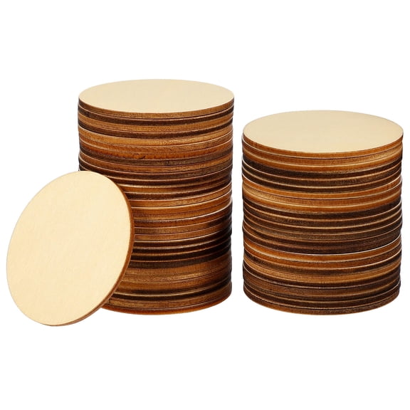 NICEXMAS 50 Pcs Chipboard Circles For Diy Crafts Wooden Circles 6in Diameter