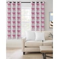 thumbnail image 2 of Pink Bow Ribbon Kitchen Curtains Bowknot Bow Tie Aesthetics Minimalist Cafe Short Curtains for Bathroom Blackout Window Curtain Grommet Small Window Treatment Drapes for Bedroom Living Room 42"x45"x2, 2 of 9