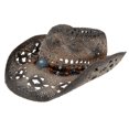 thumbnail image 2 of 1pc Outdoor Sun Protection Retro Tassel Cowboy Cowgirl Summer Straw Hat, 2 of 2