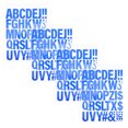 thumbnail image 1 of COMPUKAS 4pcs Large Sticker Letters for Poster Board Blue Iron on Letters Vinyl for Crafters, 1 of 6