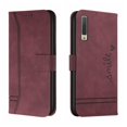 thumbnail image 1 of Funda con tapa estilo vintage para Samsung A7 2018, con ranura para varias tarjetas, protección total, estilo retro, material PU+TPU, 1 of 5