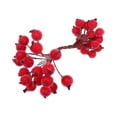 thumbnail image 2 of jifeng Artificial Frosted Holly Berries DIY Christmas Tree Decorations Fake Berries Red, 2 of 9