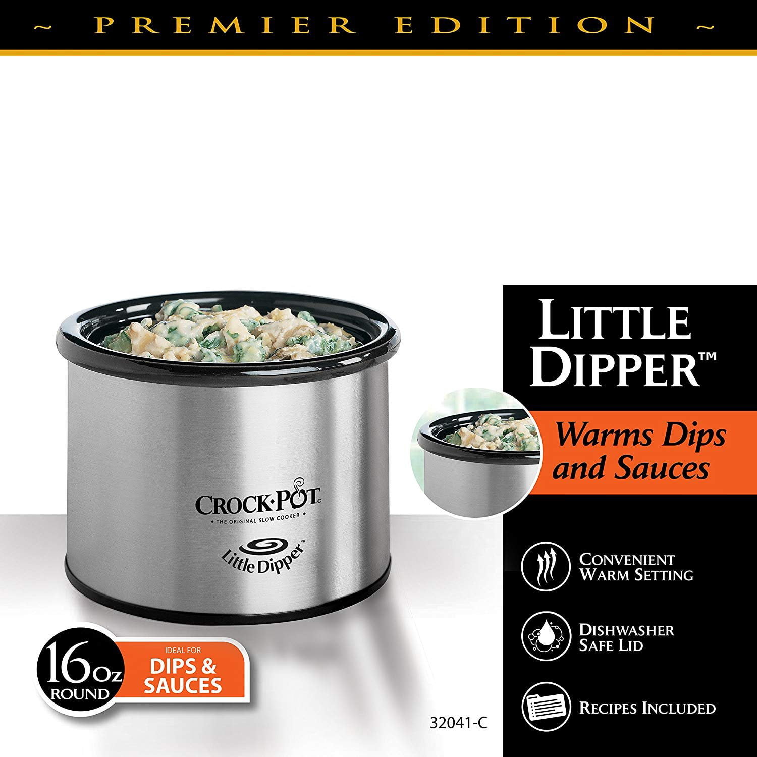 Crock-Pot 16-Ounce Little Dipper, Chrome 